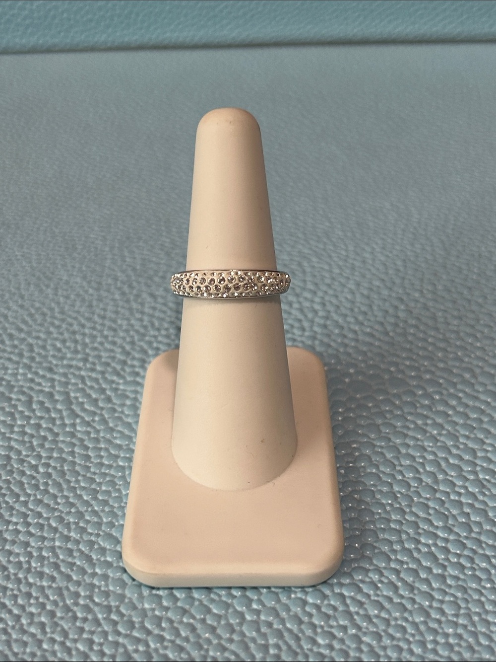 Touchstone Crystal by Swarovski Luna Ring size 6